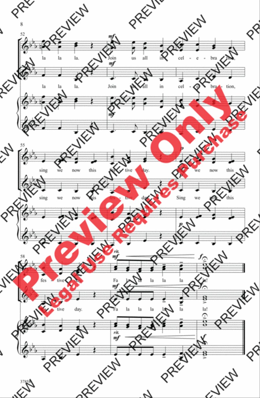 A Festive Madrigal Women's Choir scores gallery preview page 8