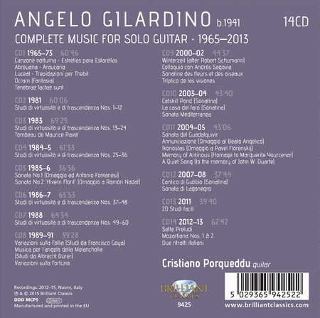 Gilardino: Complete Music for Solo Guitar (1965-2013) [Box Set]