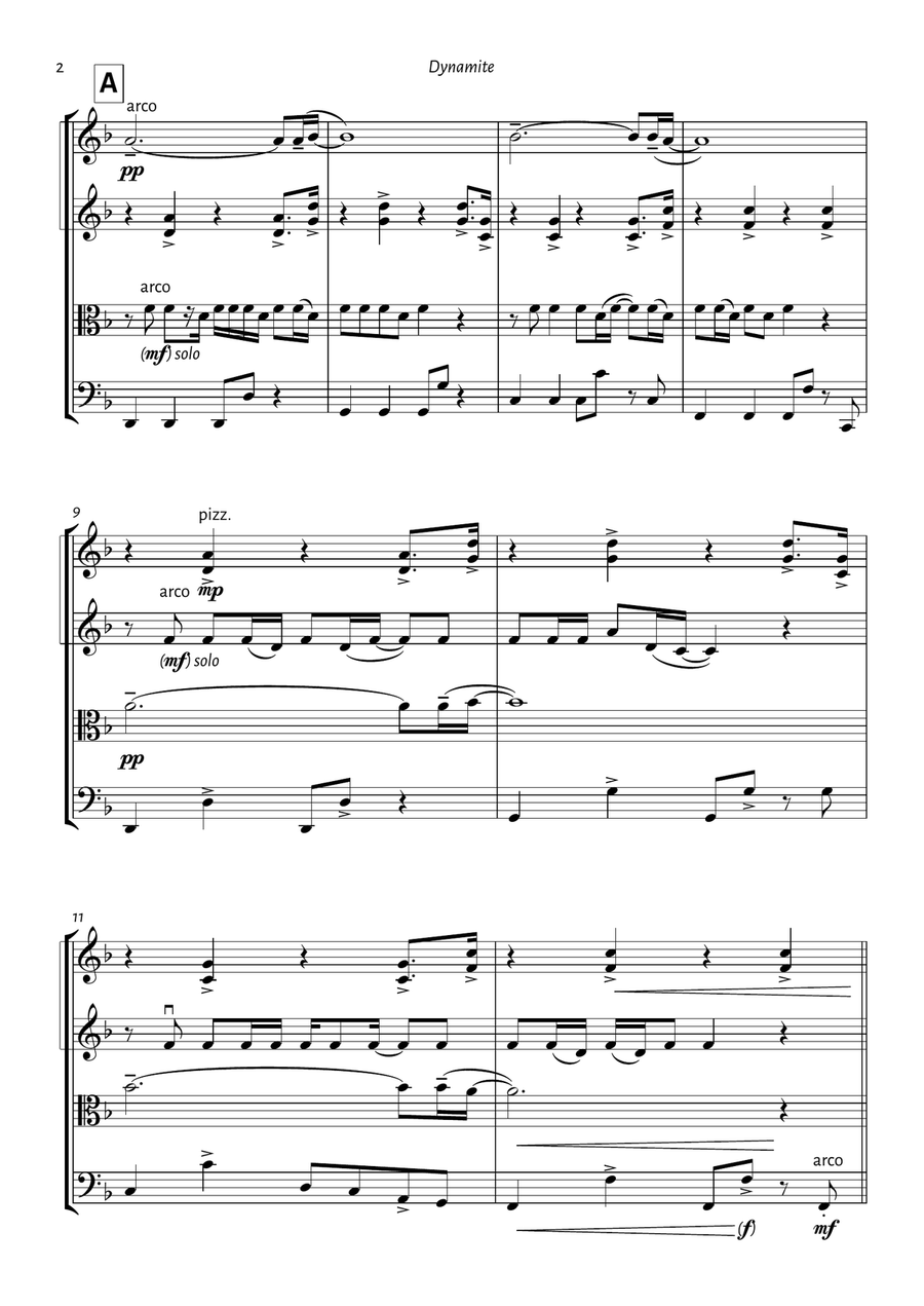 Dynamite String Quartet scores gallery preview page 2
