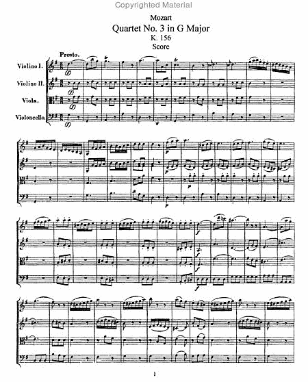 String Quartet #3 in G Major