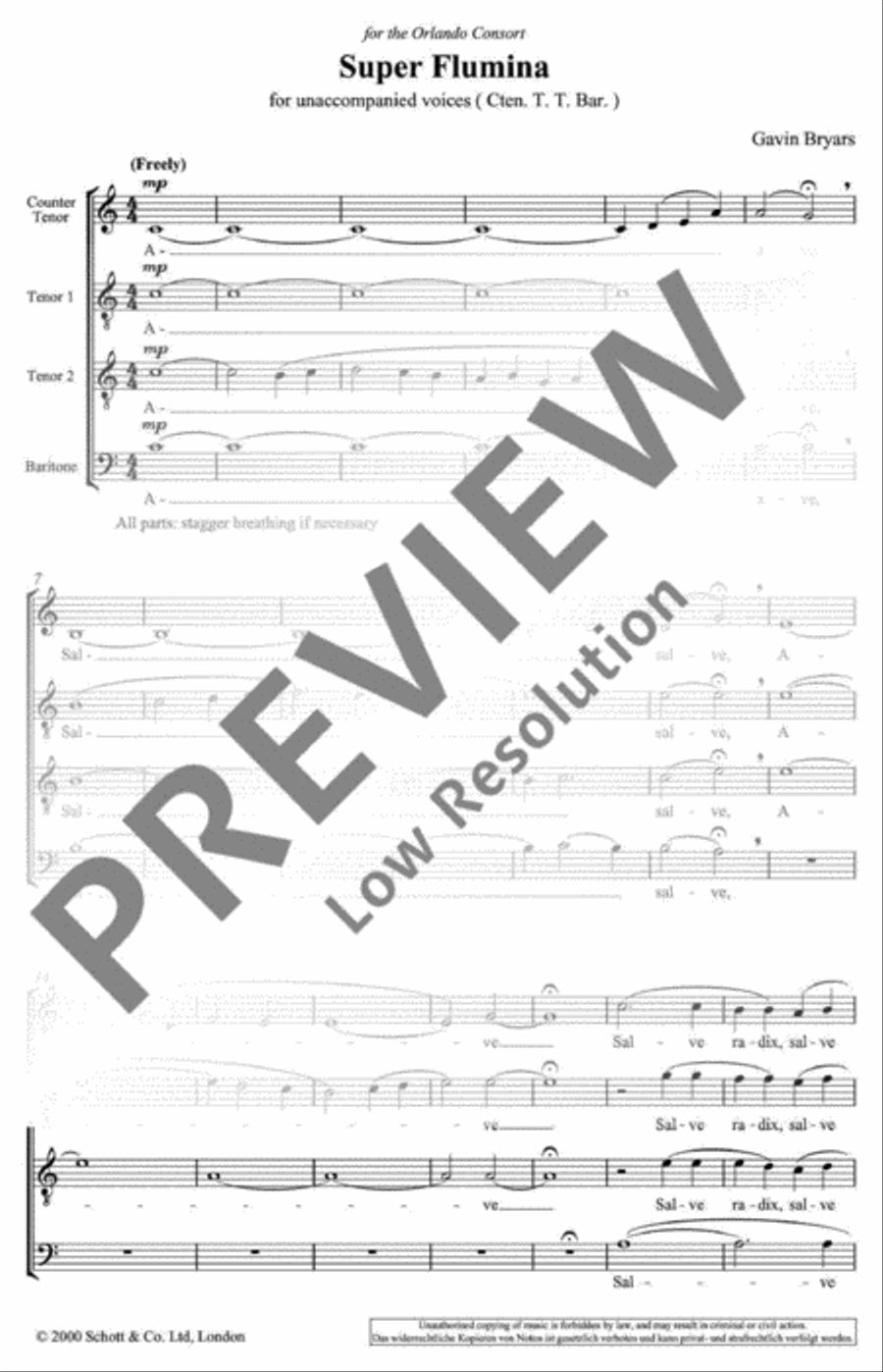 Super Flumina A Cappella scores gallery preview page 6