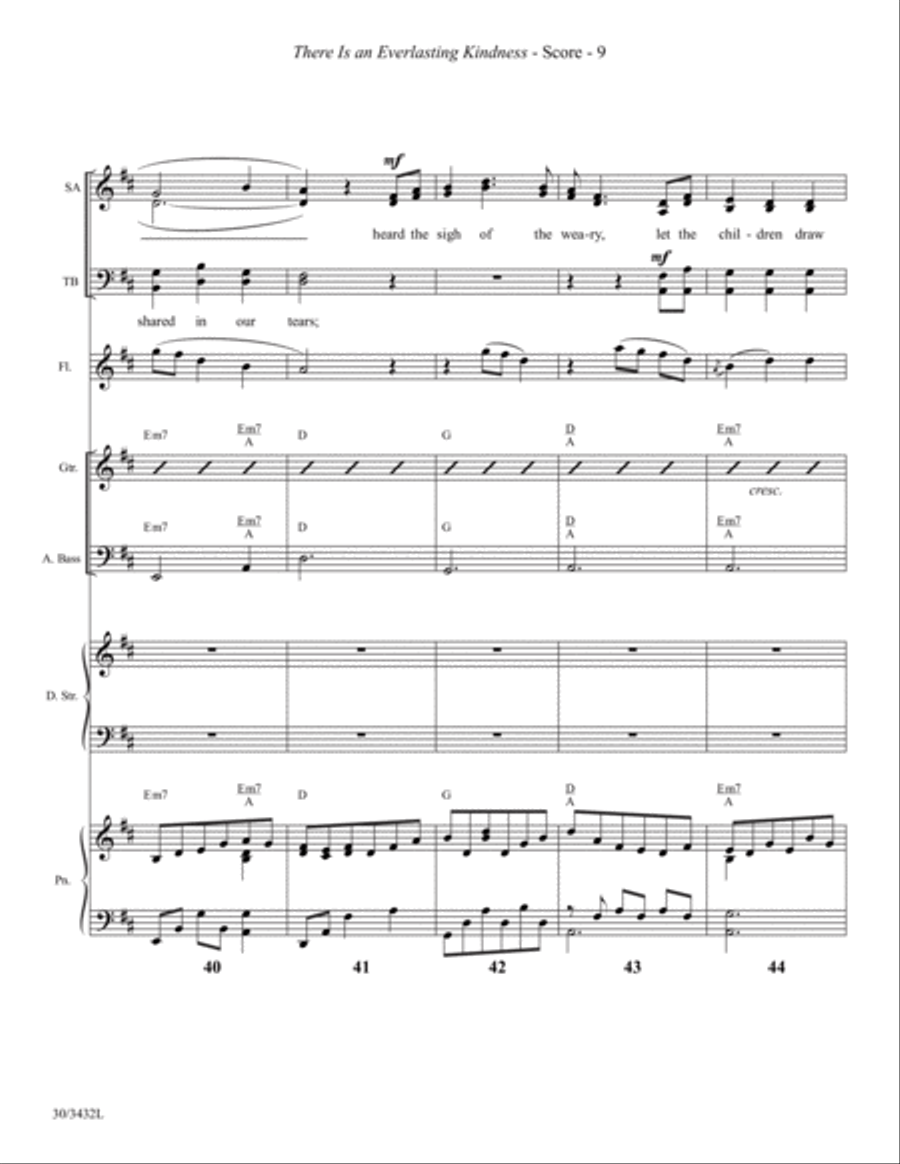 There Is an Everlasting Kindness - Instrumental Ensemble Score and Parts Choir scores gallery preview page 12