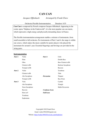 Can Can (Orchestra/ Concert Band Flexible Instrumentation)