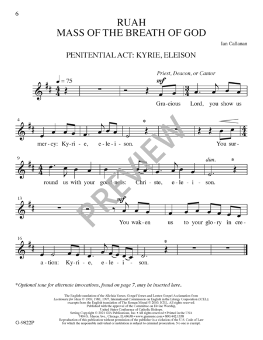 Ruah - Presider edition Ruah - Presider edition C Instrument scores gallery preview page 6