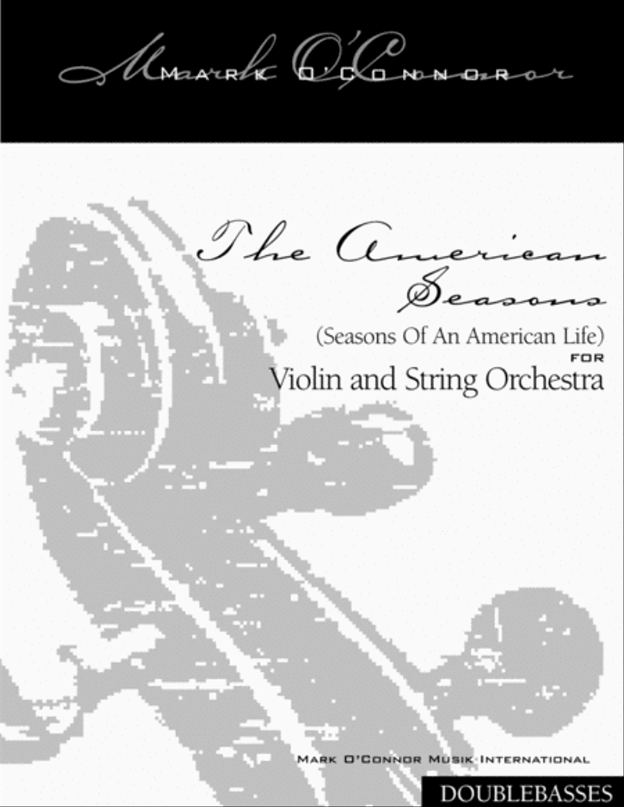 Book cover for The American Seasons (double basses part – violin and string orchestra)