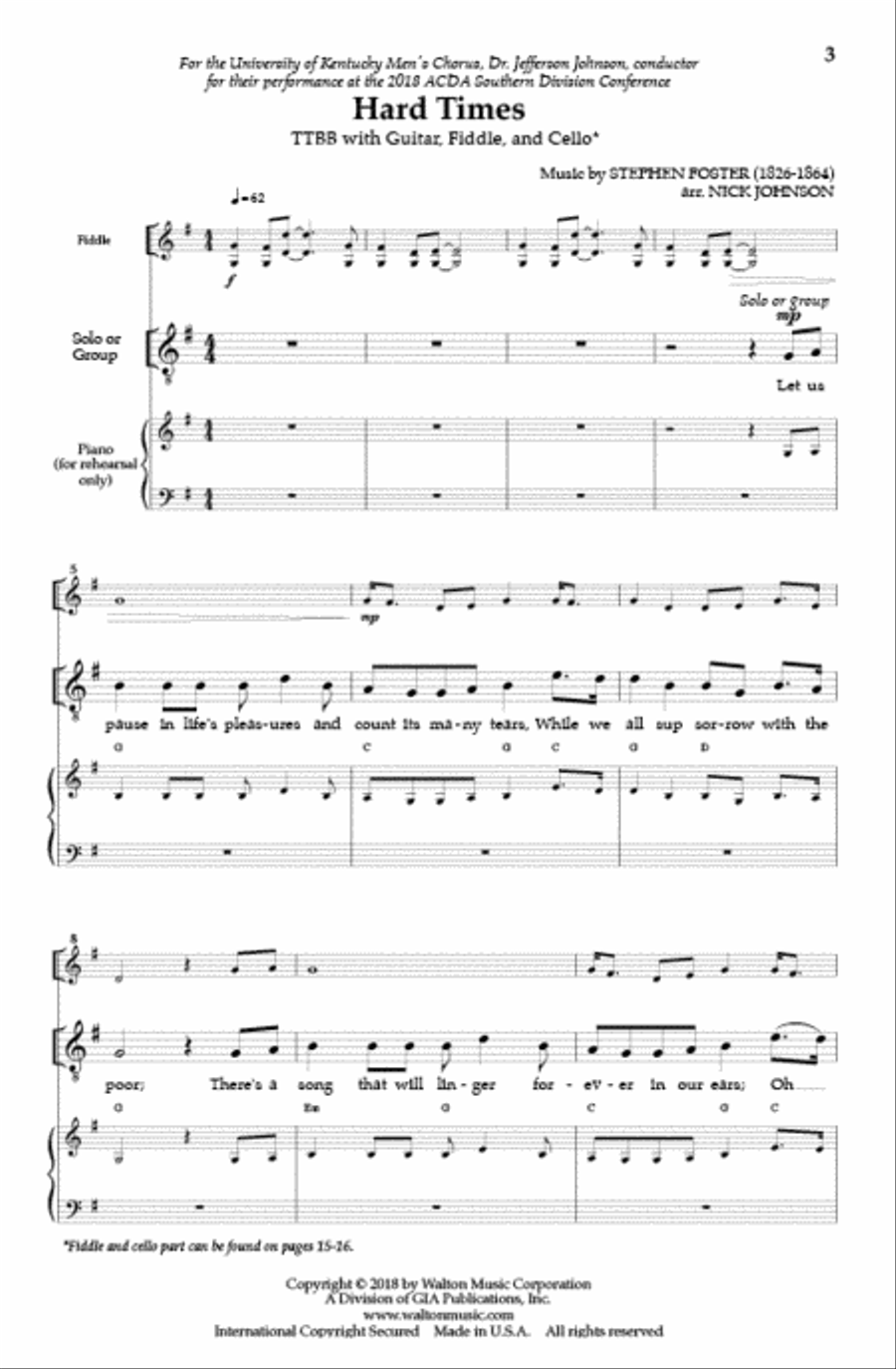 Hard Times (TTBB) TTBB scores gallery preview page 2