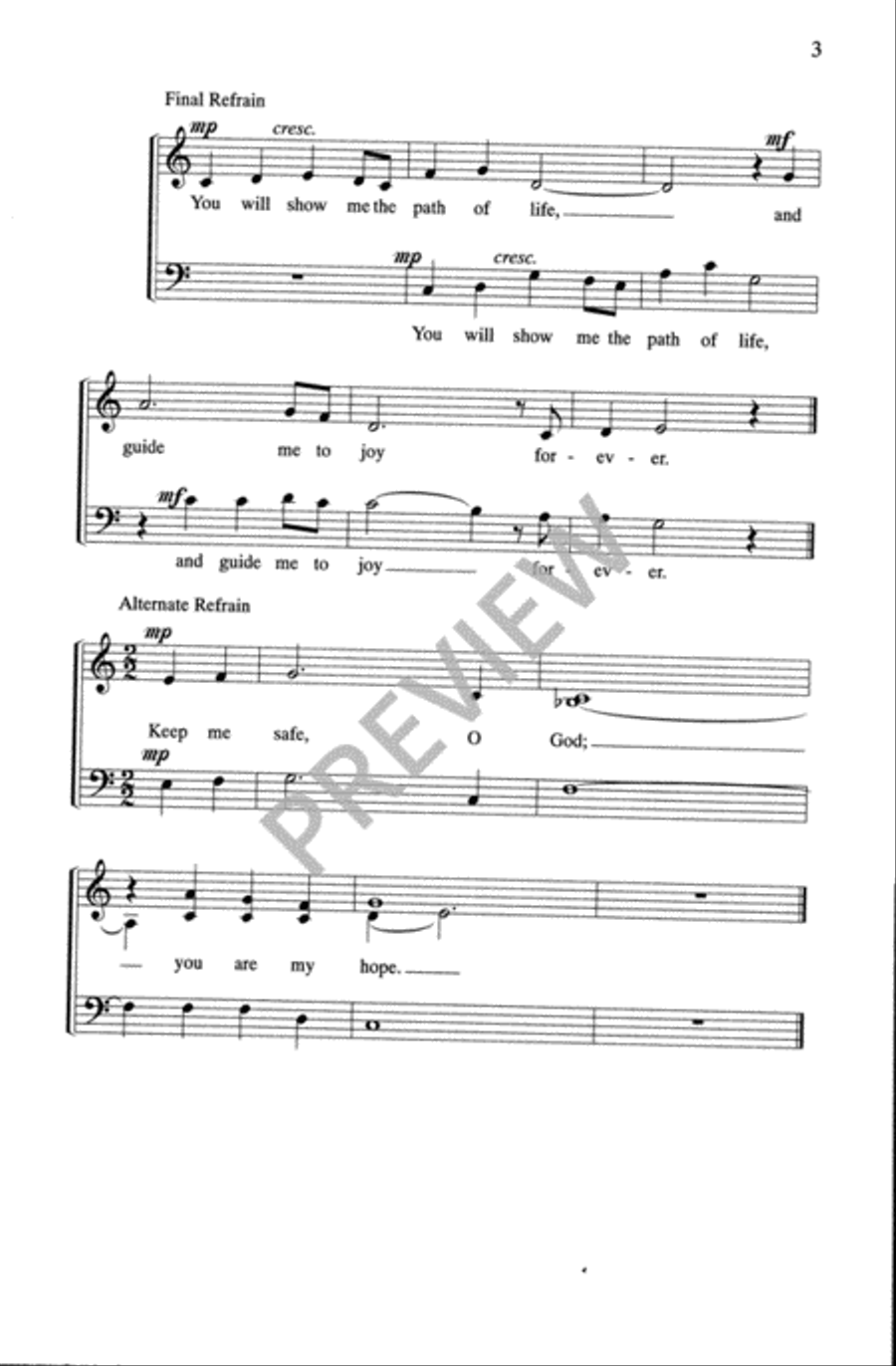Psalms for the Church Year - Volume 6, Choral Refrains 4-Part scores gallery preview page 5