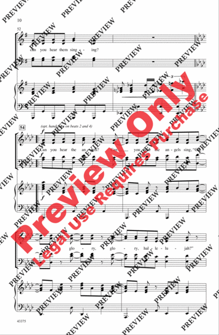 Can You Hear the Angels? Can You Hear the Angels? 4-Part scores gallery preview page 21