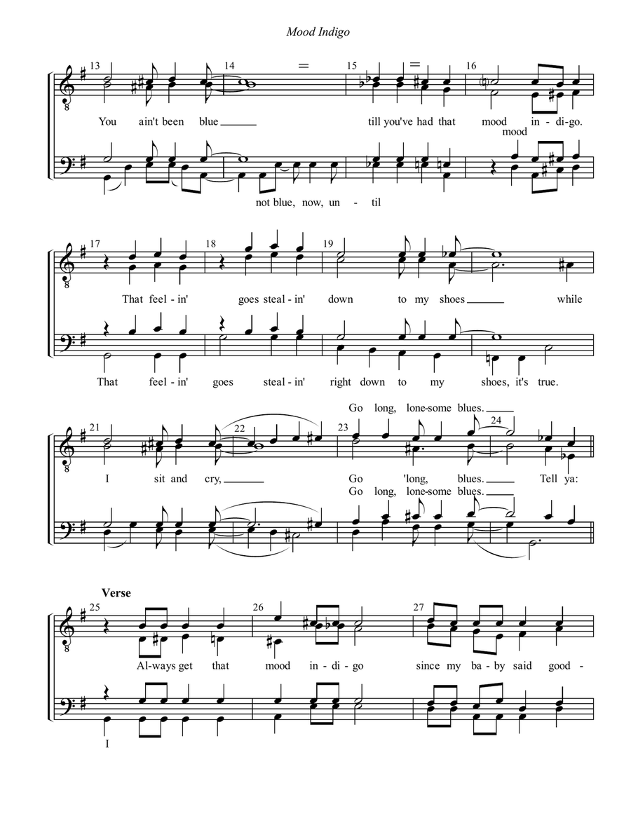 Mood Indigo Mood Indigo TTBB scores gallery preview page 2