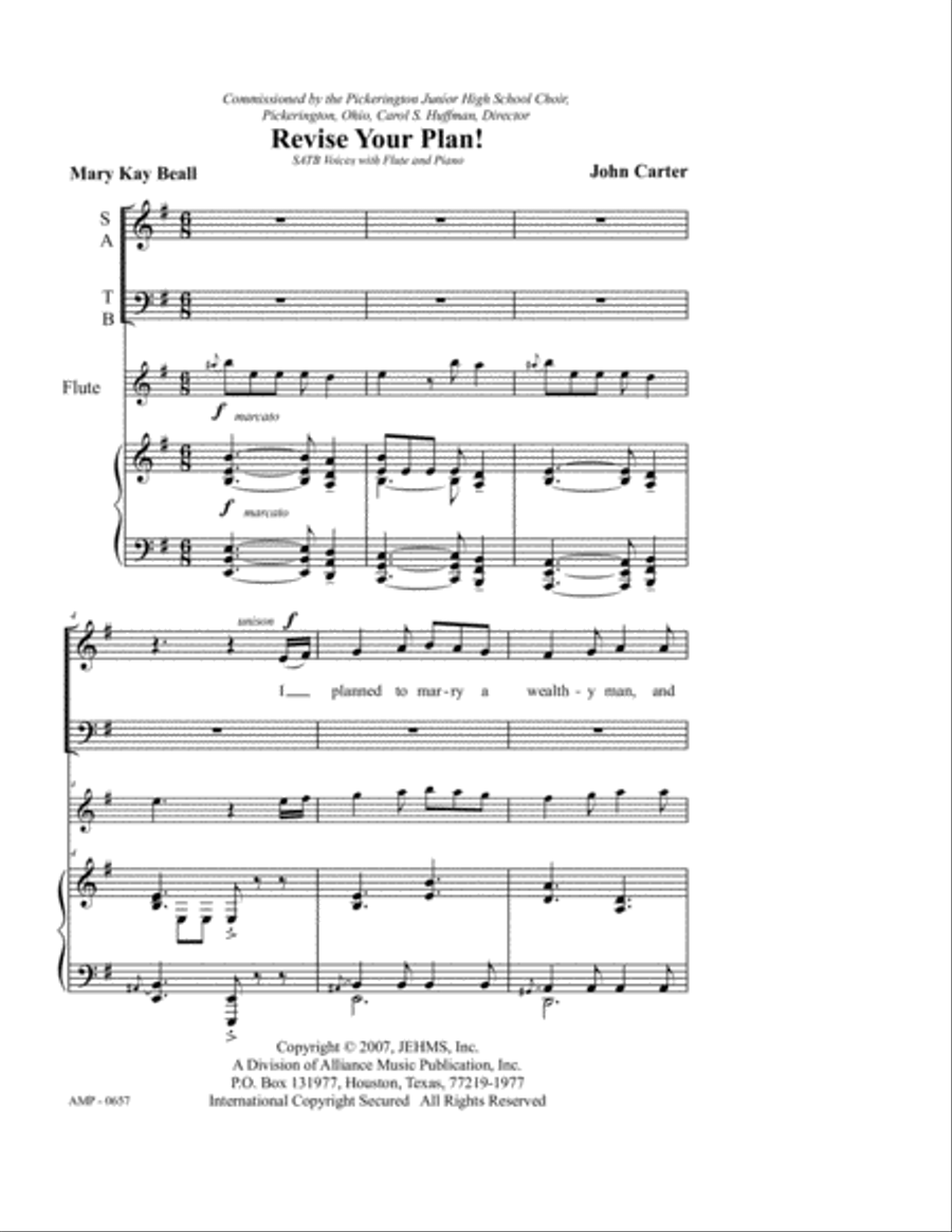 Revise your Plan! Revise your Plan! 4-Part scores gallery preview page 2