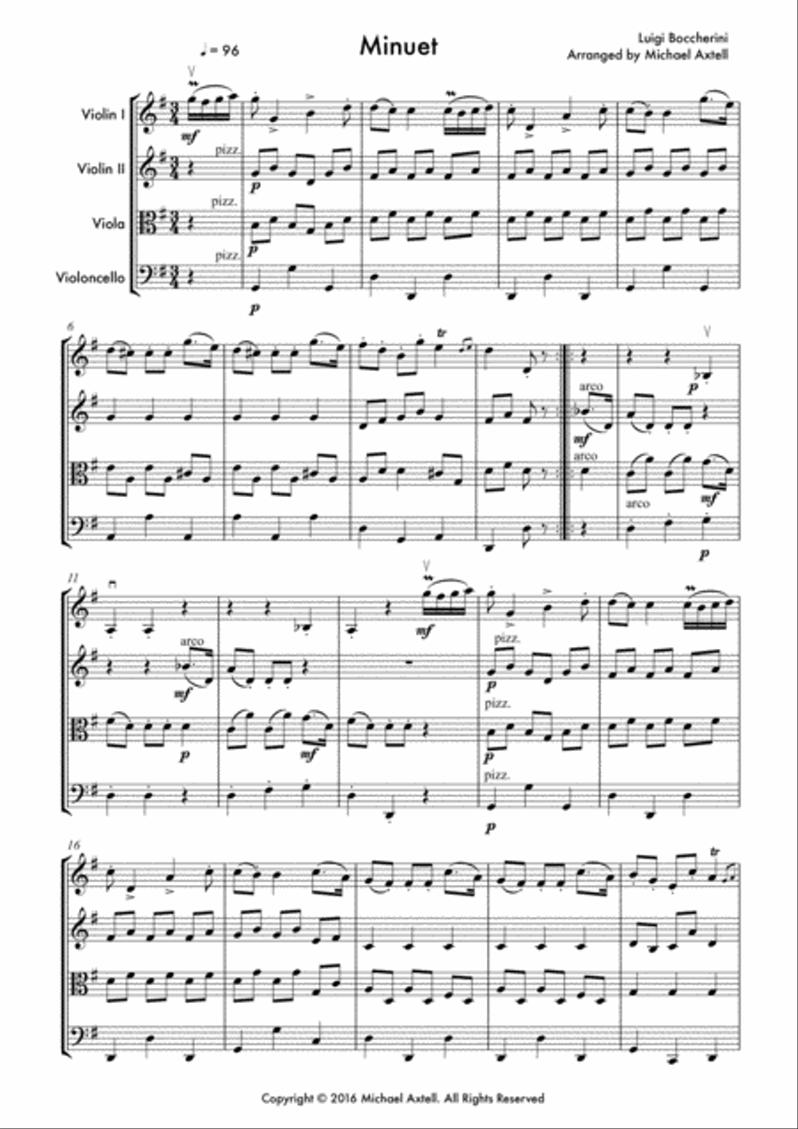 Minuet String Orchestra scores gallery preview page 2