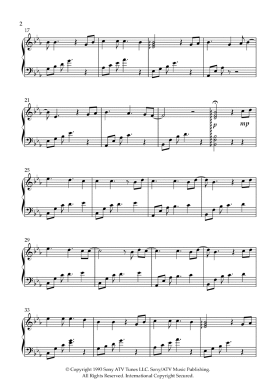 The Last Unicorn (main Theme) Celtic Harp scores gallery preview page 2