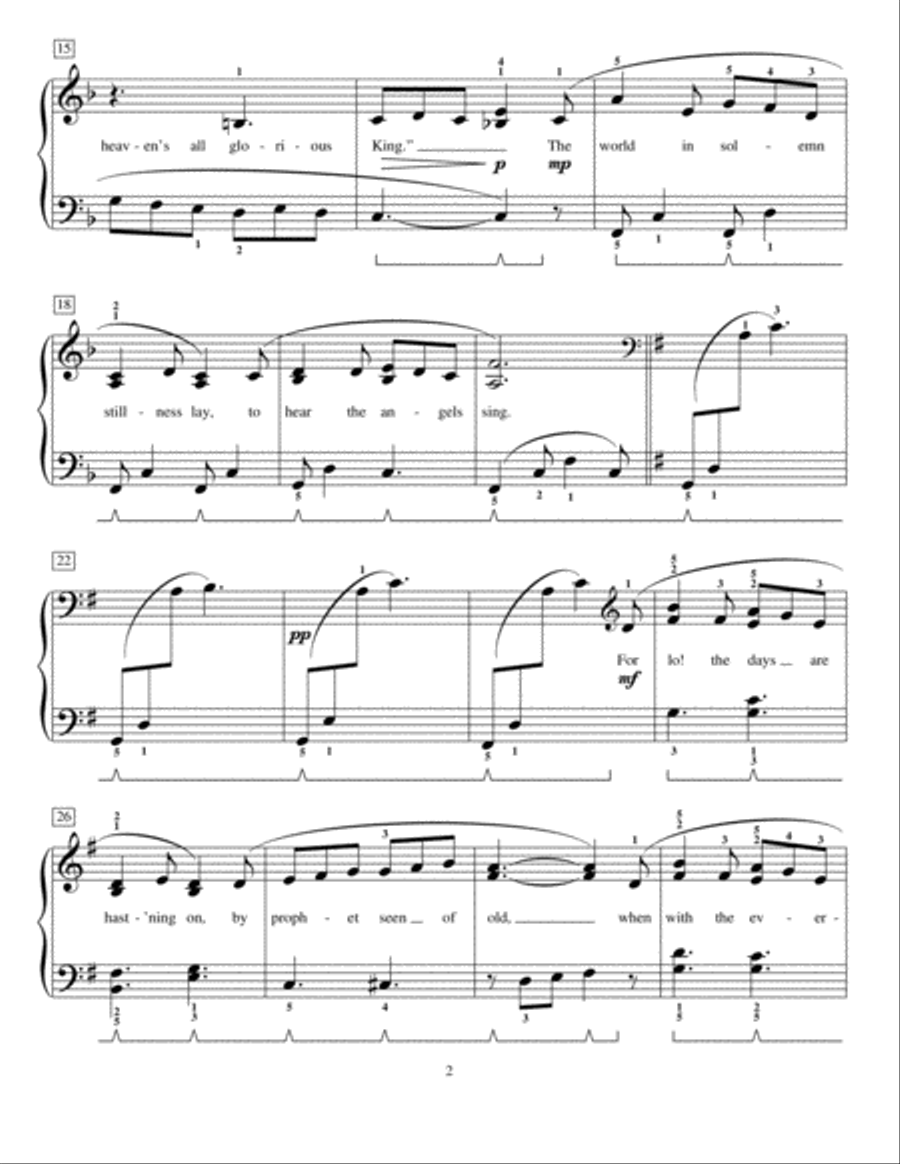It Came Upon The Midnight Clear Piano Method scores gallery preview page 2