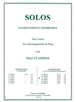 Solo elementaire et progressif No. 9 Op. 70 No. 3