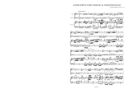Violin & Cello Concerto in G major (Badley G1, Study Edition)