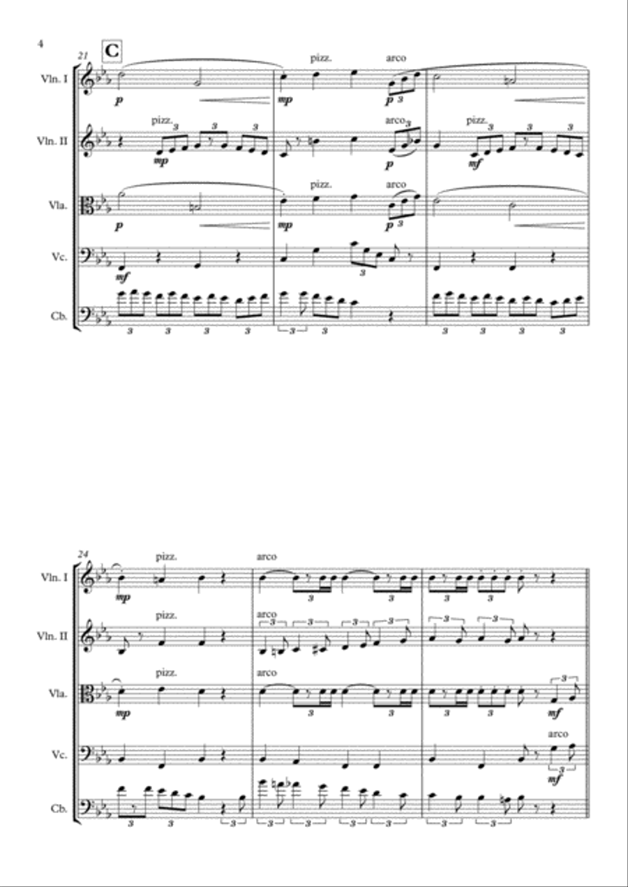 It's Beginning To Look Like Christmas String Quintet scores gallery preview page 5