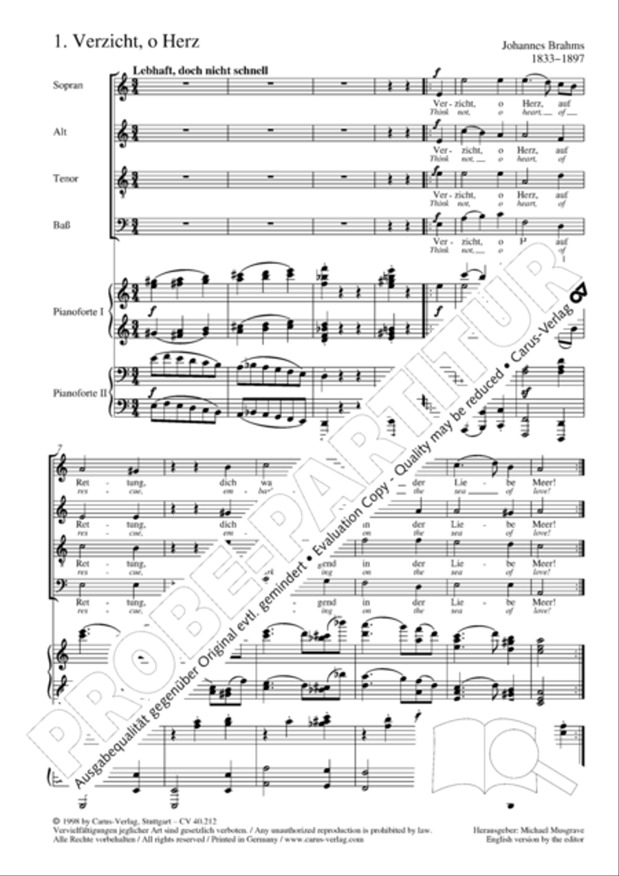 Neue Liebeslieder-Walzer, Op. 65 Choir scores gallery preview page 9