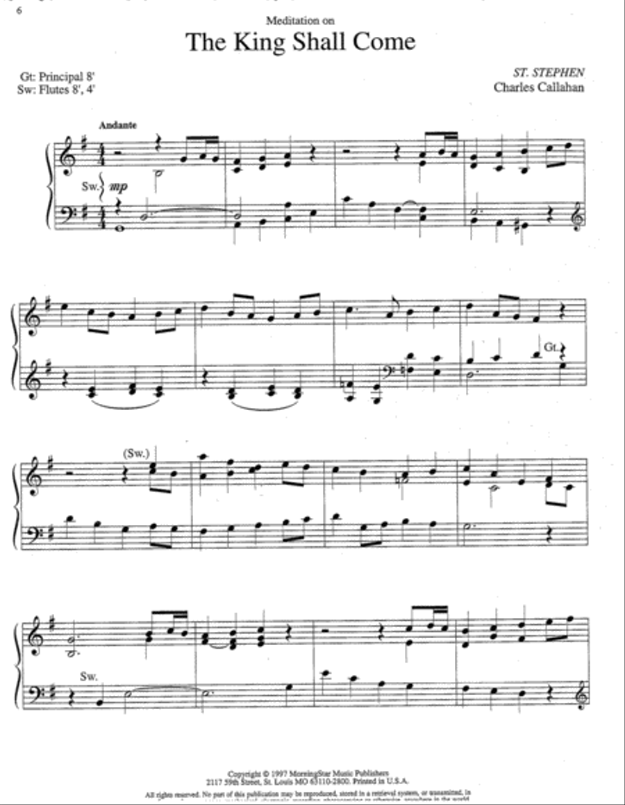 Advent Music for Manuals, Set 2 Organ scores gallery preview page 3