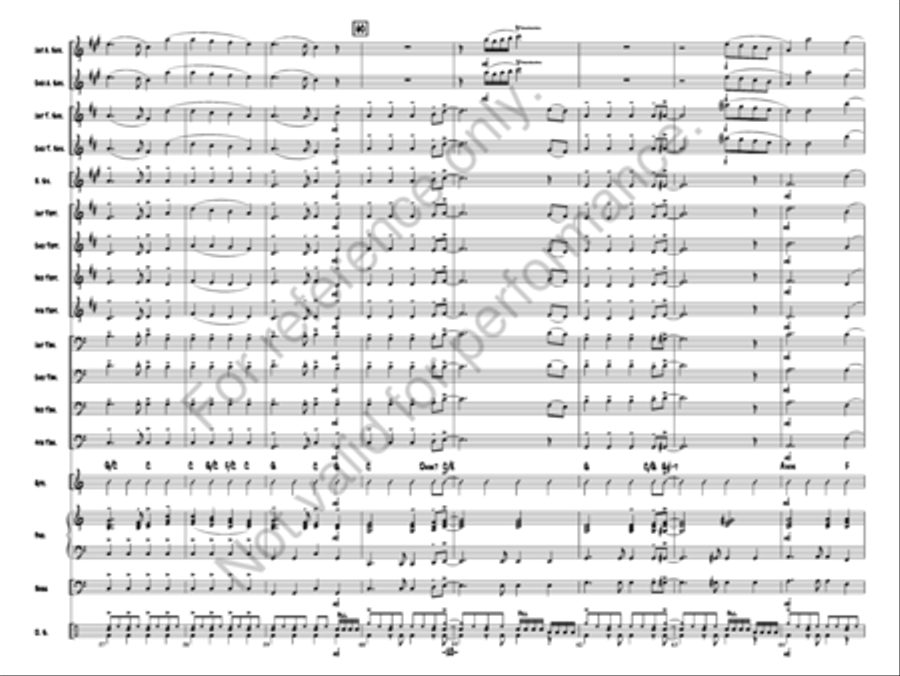 A Rockin' Merry Christmas Jazz Ensemble scores gallery preview page 10
