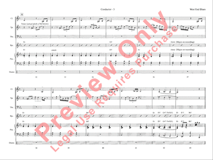 West End Blues Jazz Ensemble scores gallery preview page 9