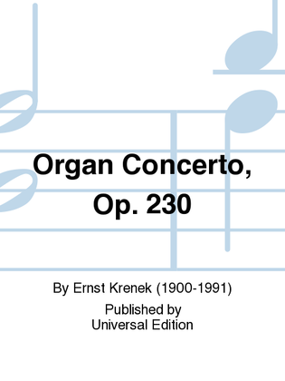 Book cover for Organ Concerto, Op. 230
