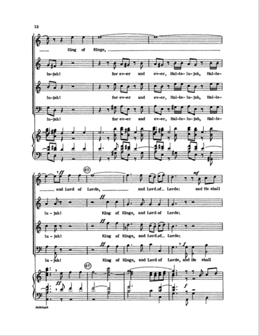 Hallelujah Choir scores gallery preview page 12