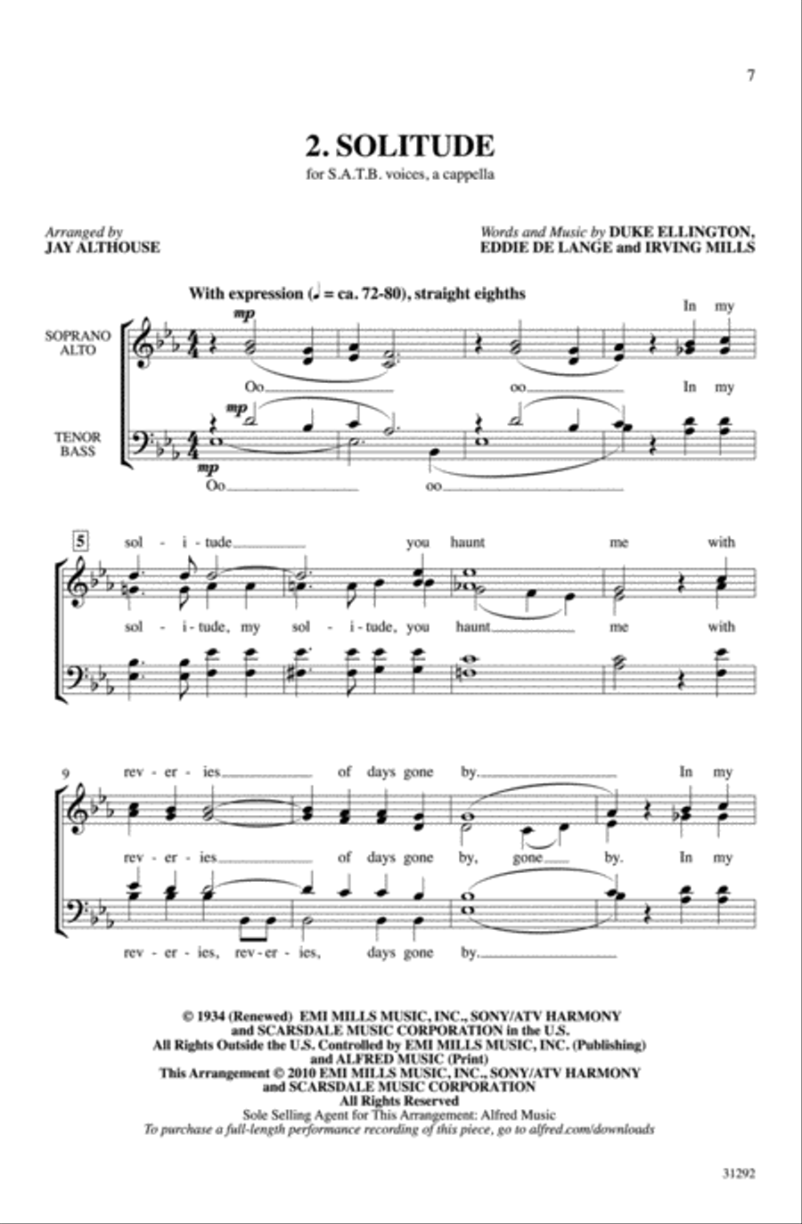 An Ellington Jazz Trio 4-Part scores gallery preview page 3