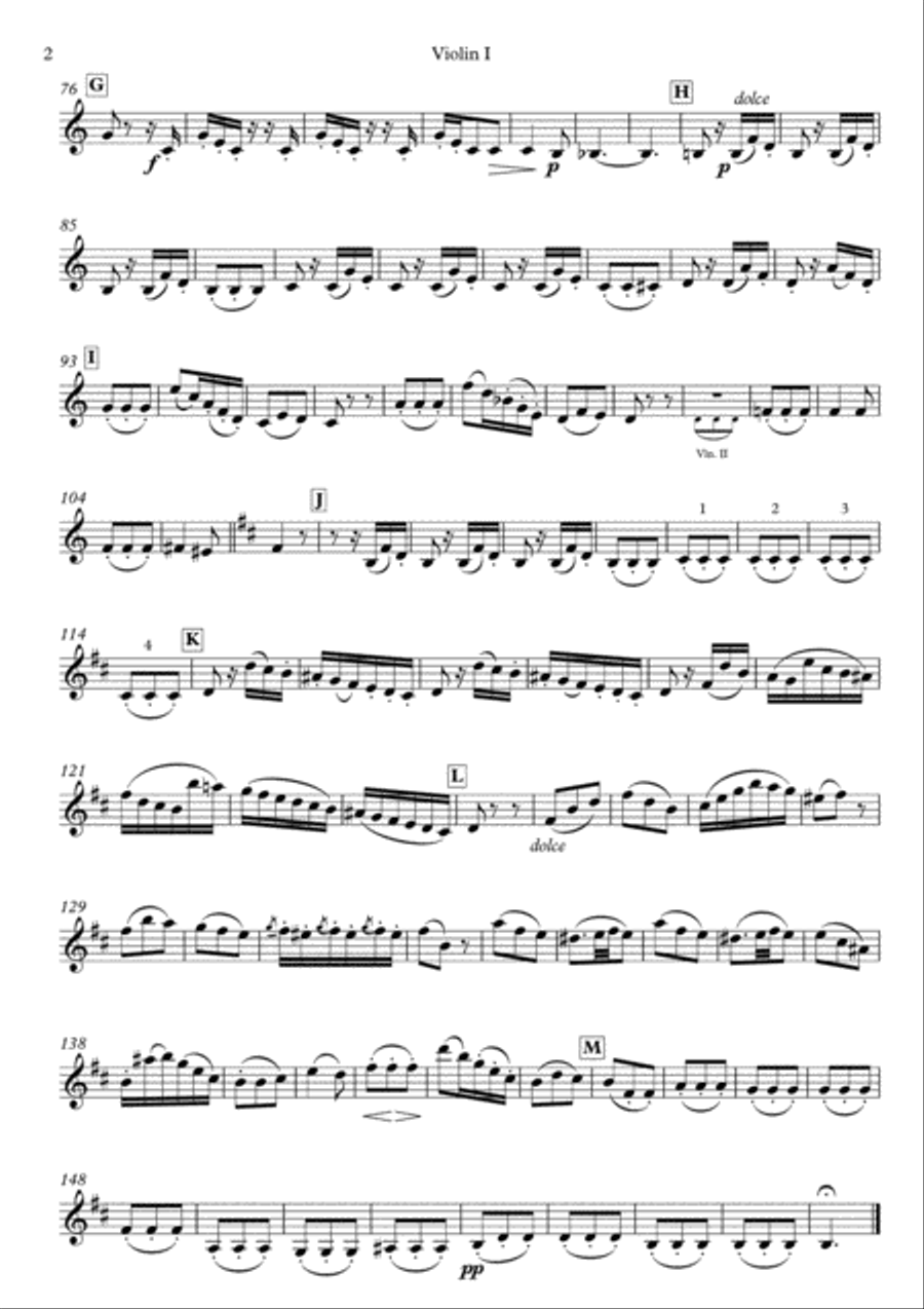 Adagio from String Symphony No.8 in D major, MWV N8 for String Quartet String Quartet scores gallery preview page 6