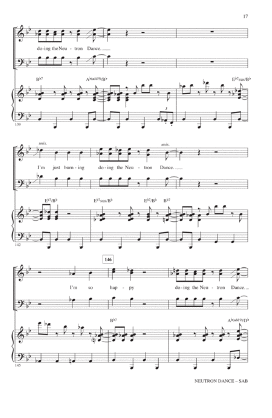 Neutron Dance 3-Part scores gallery preview page 16