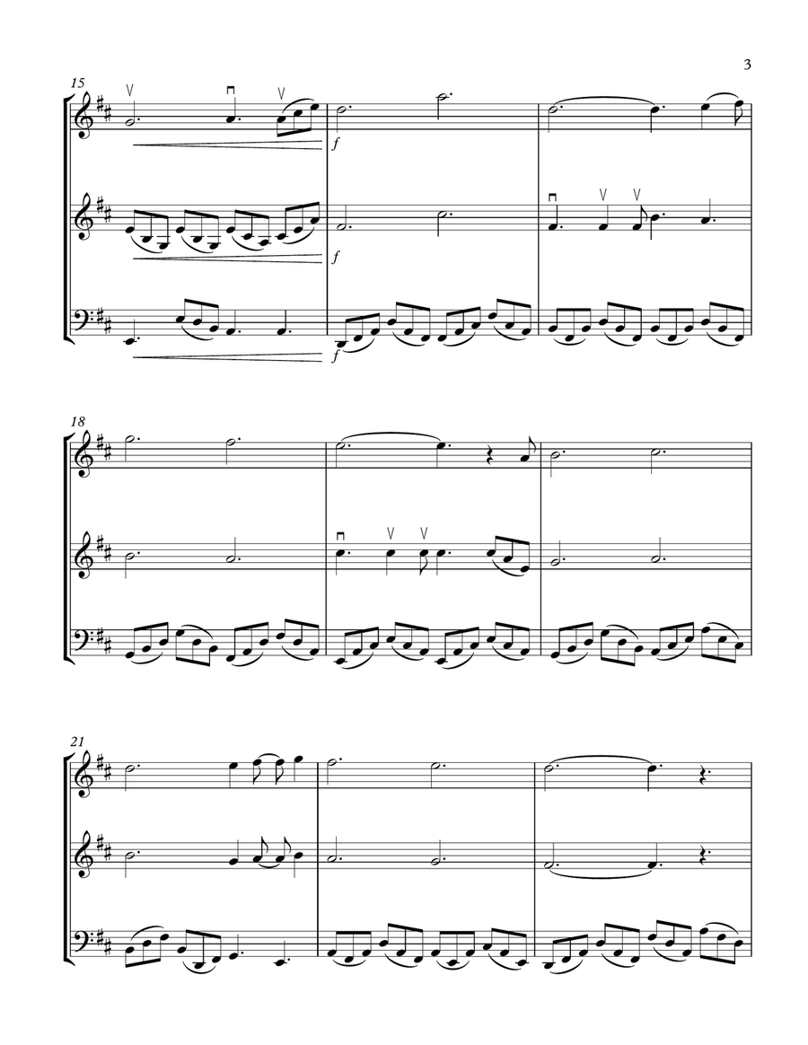 Can't Help Falling In Love String Trio scores gallery preview page 3