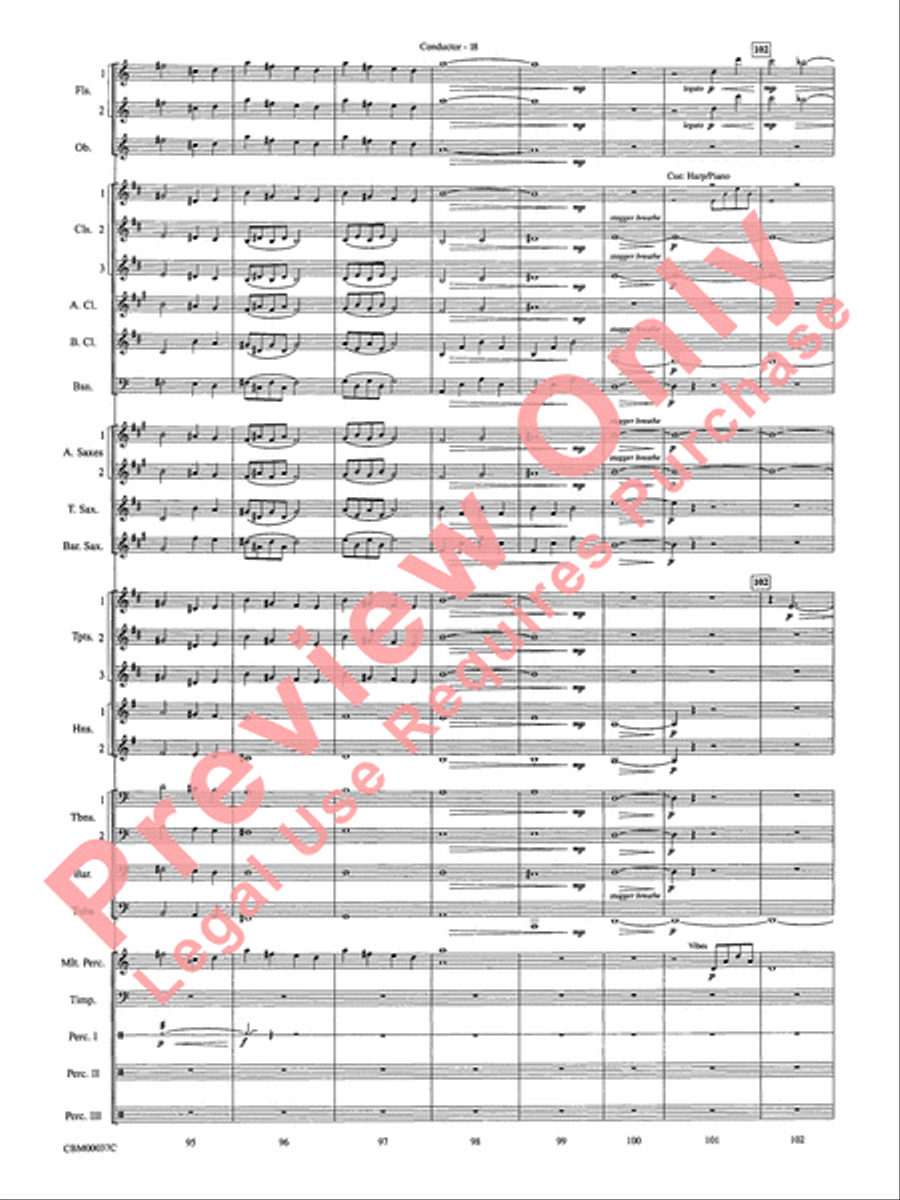 The Perfect Storm (from the Warner Bros. Motion Picture) Concert Band scores gallery preview page 21