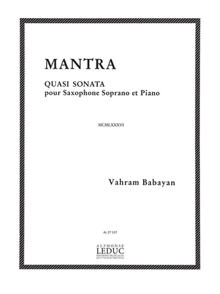 Book cover for Mantra (saxophone-tenor & Piano)