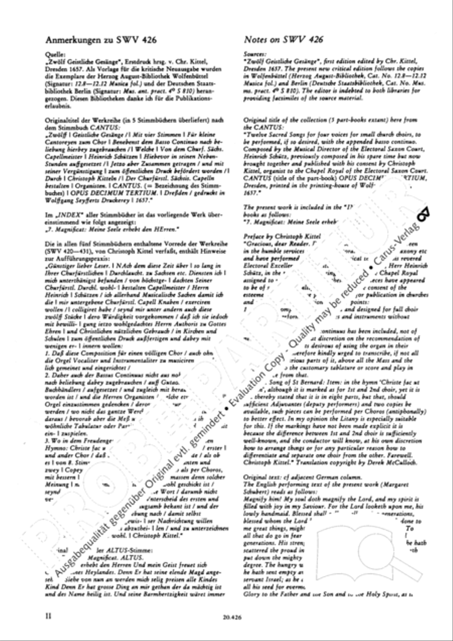Magnificat (Meine Seele erhebt den Herrn); Ehre sei dem Vater Score scores gallery preview page 4
