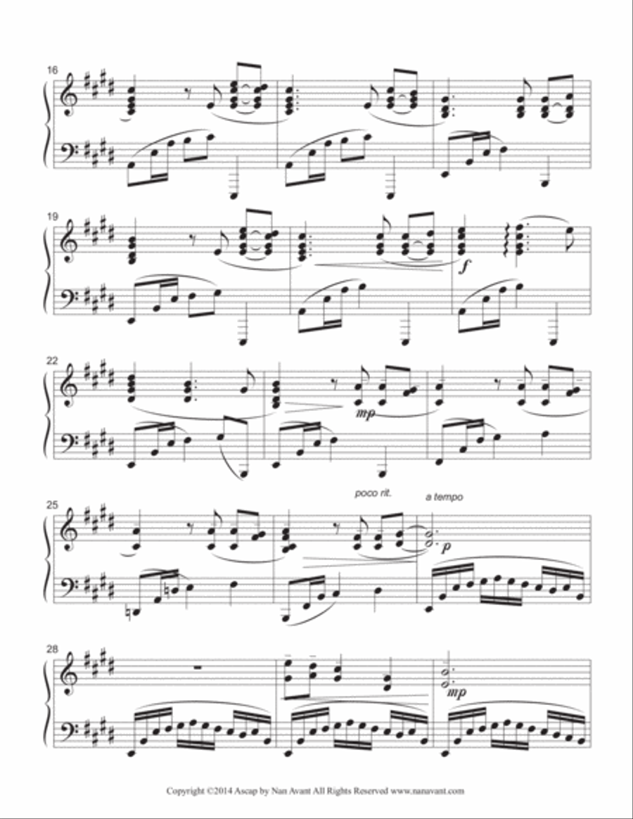 Roses for Oso Piano Solo scores gallery preview page 3