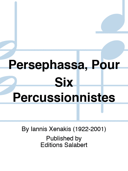 Persephassa, Pour Six Percussionnistes
