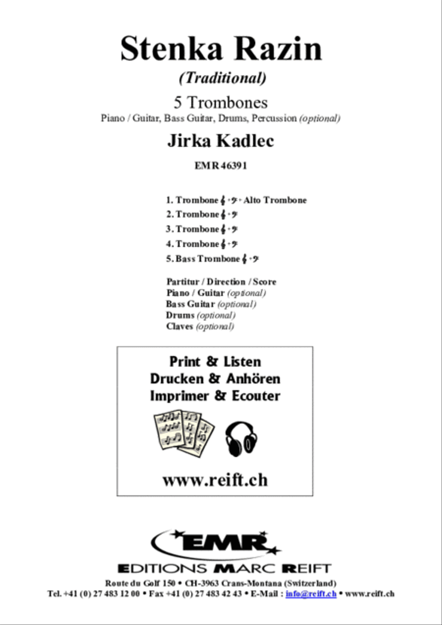 Stenka Razin Stenka Razin Trombone scores gallery preview page 2