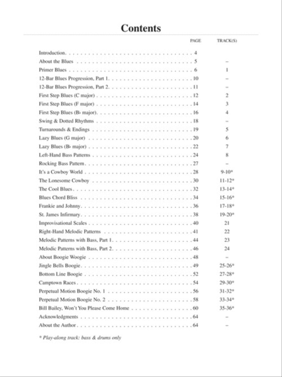 Teach Yourself to Play Blues & Boogie Piano Piano Method scores gallery preview page 3