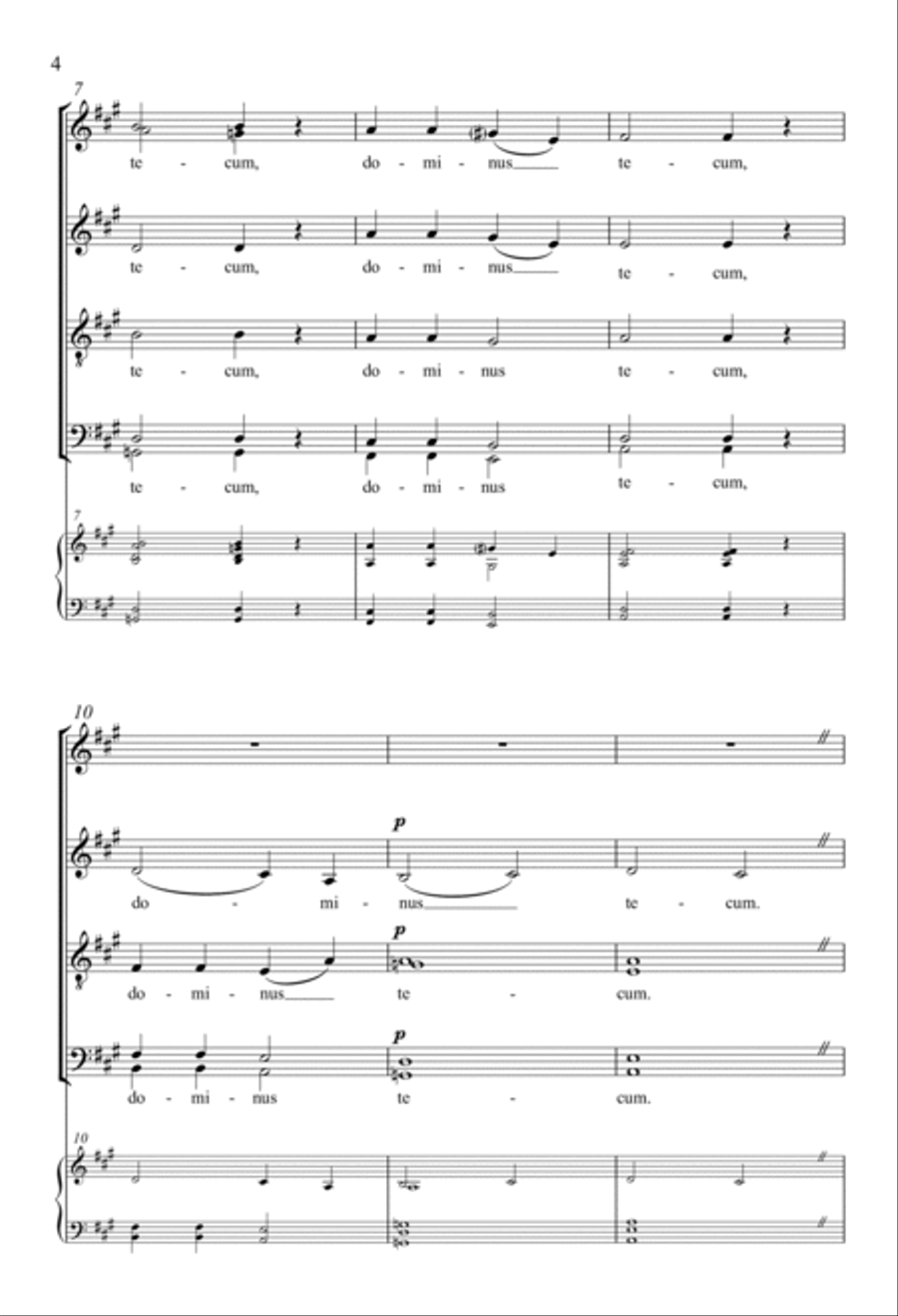 Ave Maria 4-Part scores gallery preview page 2