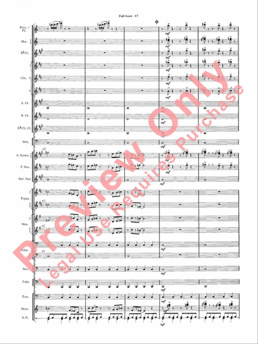 James Bond Suite Concert Band scores gallery preview page 19