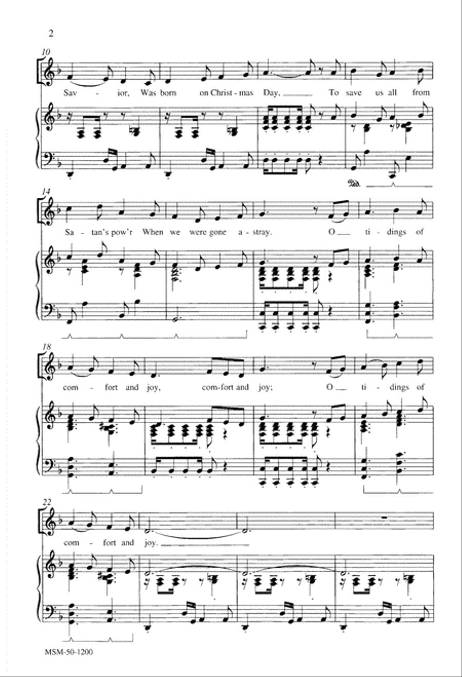 God Rest You Merry Gentlemen 2-Part scores gallery preview page 3