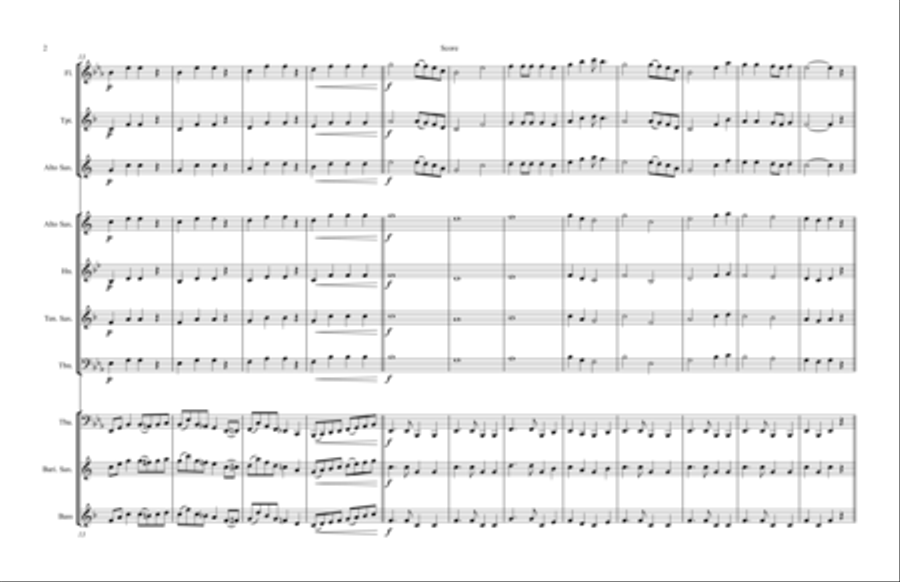 Go, tell it on the mountains TUBA & Kids Clarinet scores gallery preview page 2