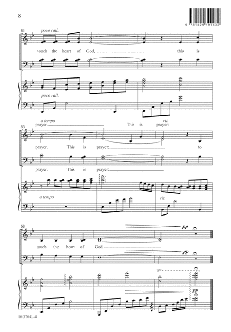 To Touch the Heart of God 4-Part scores gallery preview page 9