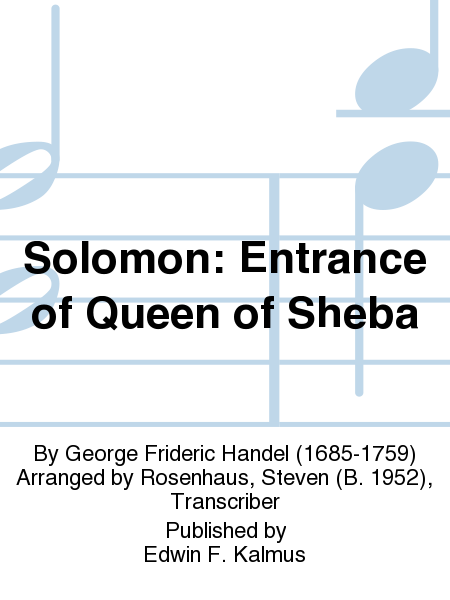 Solomon: Entrance of Queen of Sheba image number null
