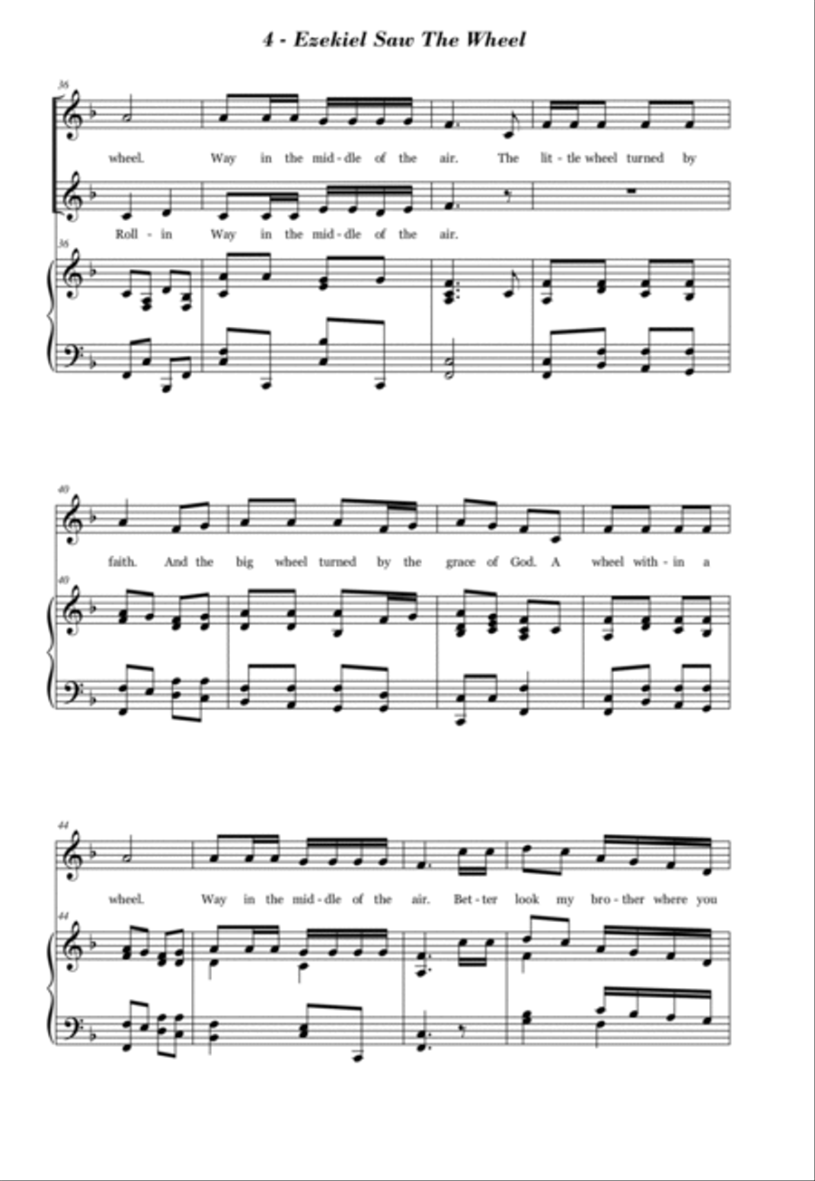 Ezekiel Saw the Wheel 2-Part scores gallery preview page 4