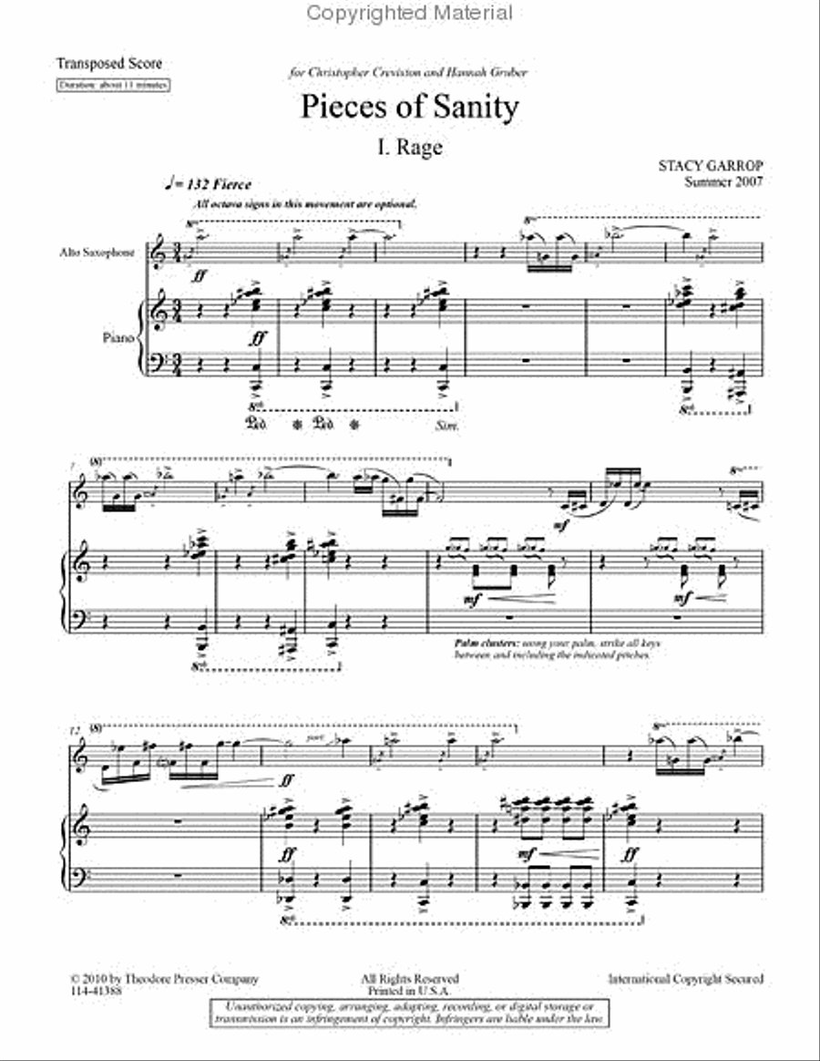 Pieces Of Sanity Chamber Music scores gallery preview page 2