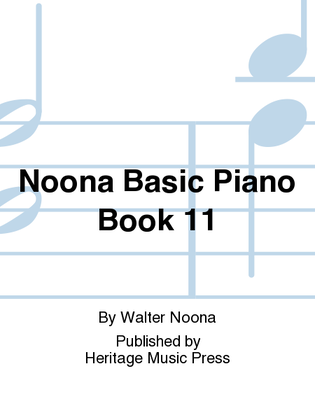 Book cover for Noona Basic Piano Book 11