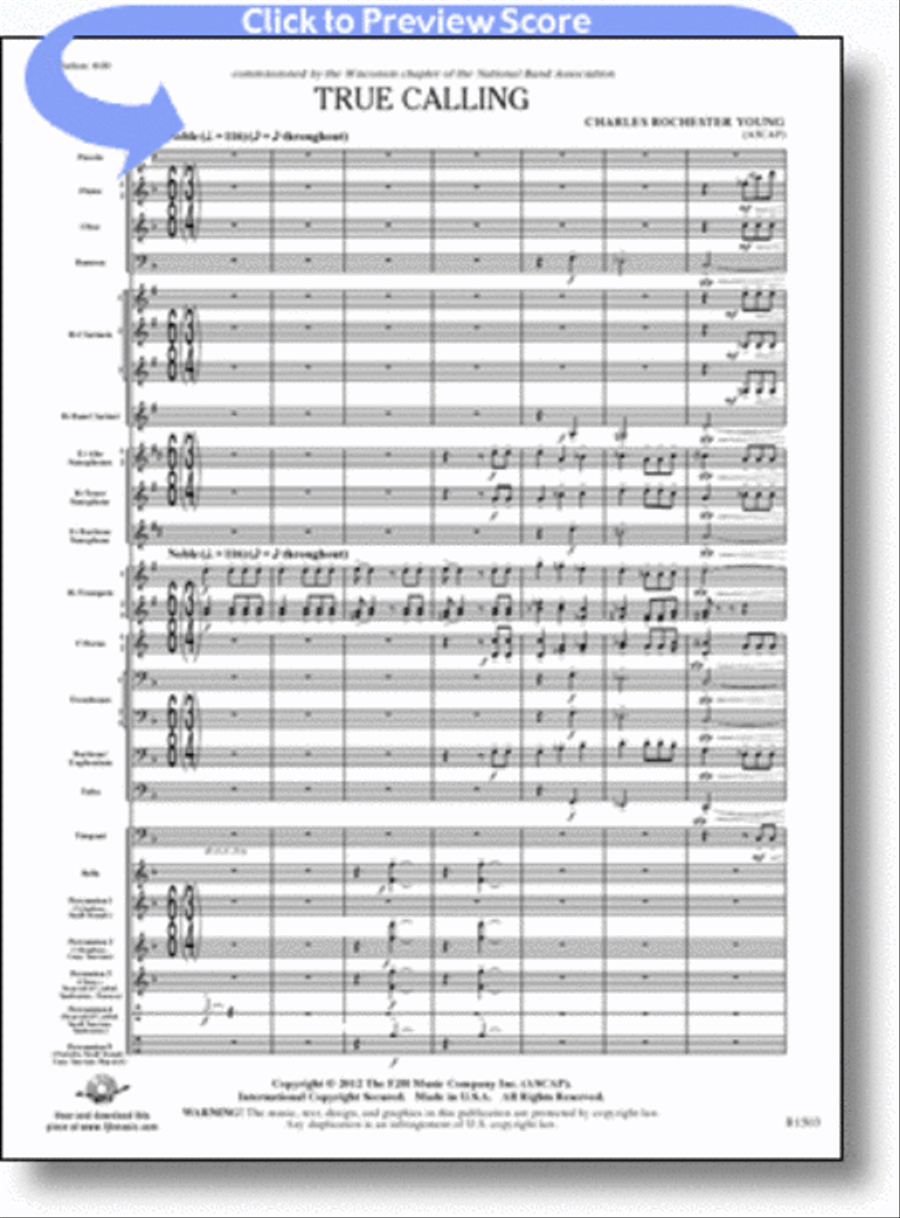 True Calling Concert Band scores gallery preview page 1