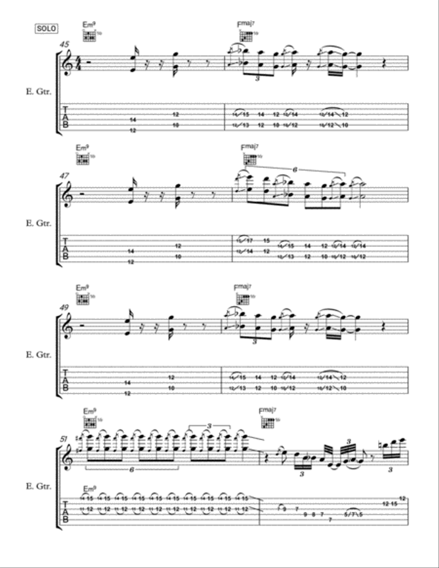 Black Diamond Electric Guitar scores gallery preview page 5