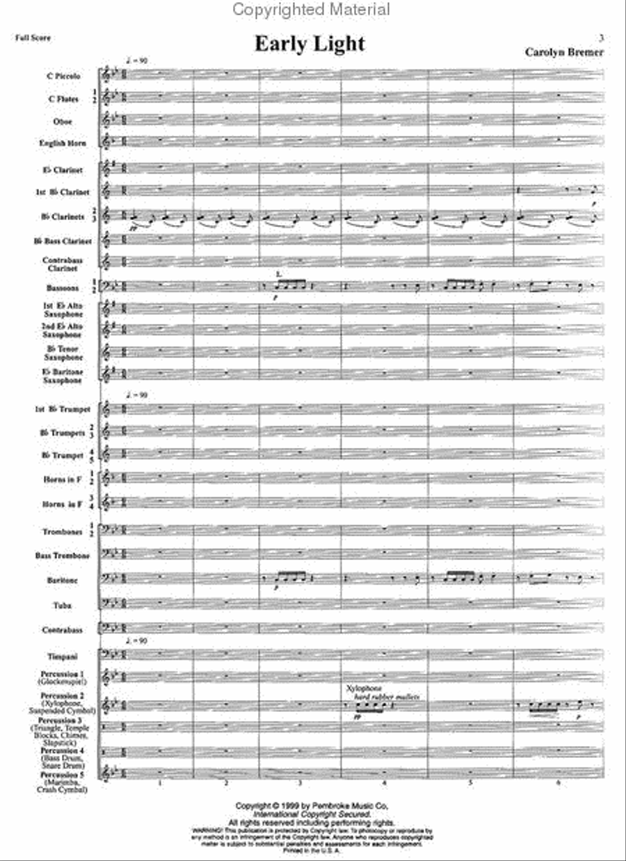 Early Light Early Light Concert Band scores gallery preview page 2