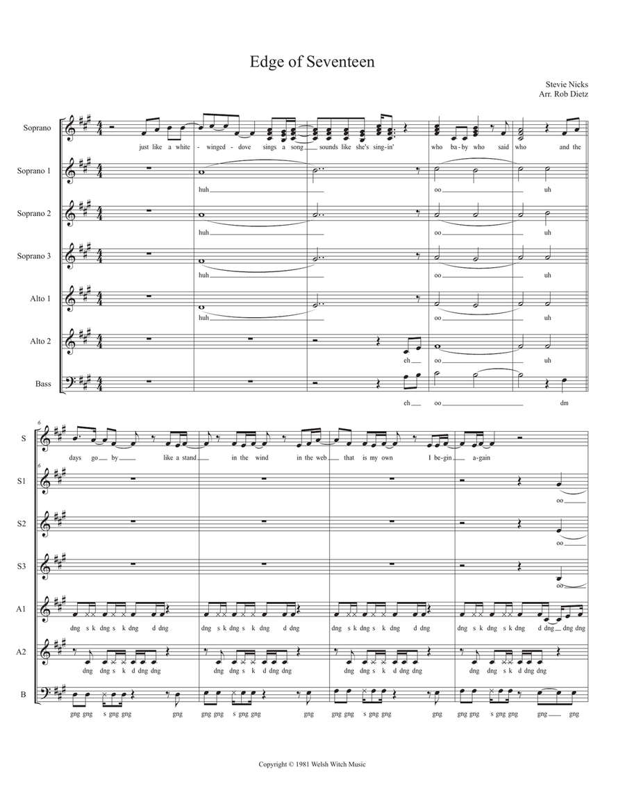 Edge Of Seventeen SSA scores gallery preview page 1